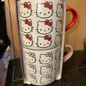 Hello Kitty Sanrio Coffee Mug Set